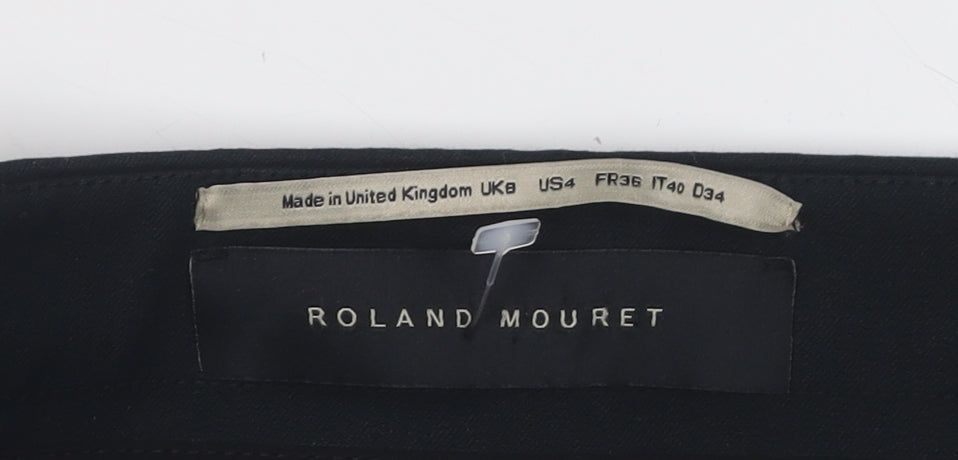Roland Mouret Women’s Black Slim Trousers Size 8