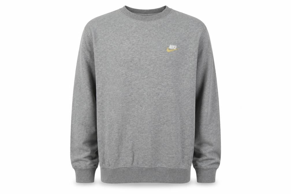 Unisex Adults UK S Classic Nike Grey Pullover Sweatshirt