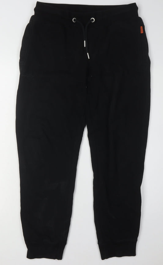 Superdry Men's Black Joggers M - Casual Elastic Waist