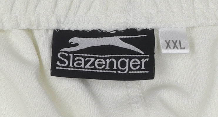 Slazenger Men's White Jogger Trousers 2XL