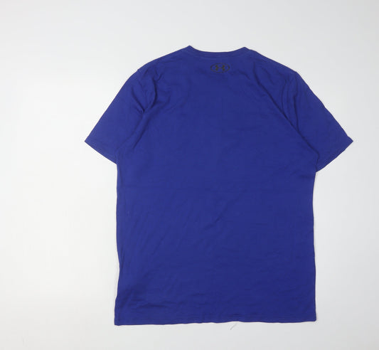 Under Armour Men's Blue Graphic T-Shirt M Relaxed
