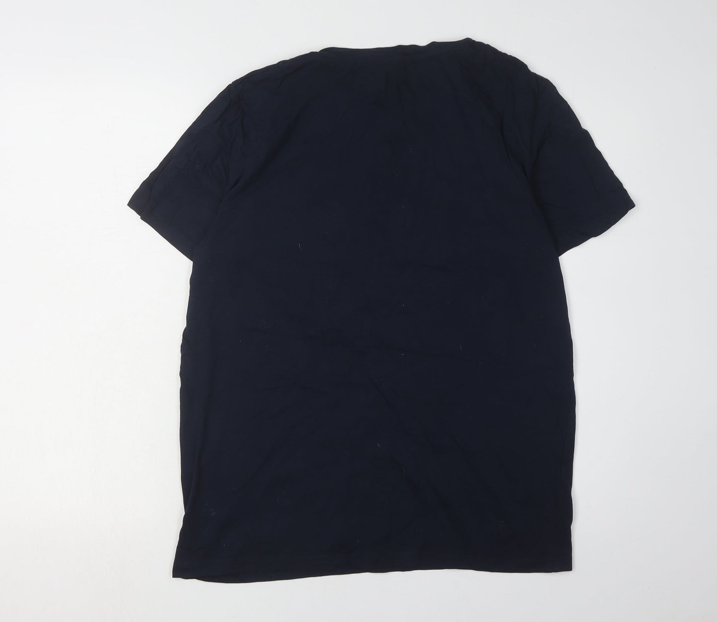 Jack & Jones Men's Black Graphic Print T-Shirt - L