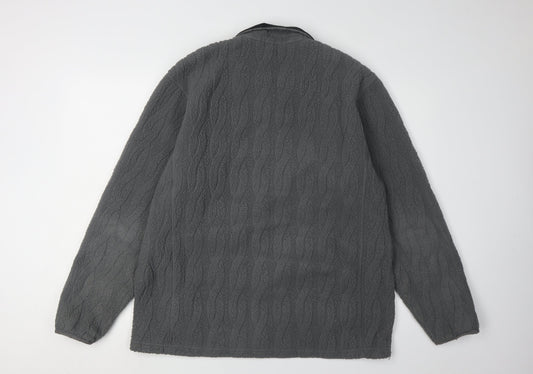 Lands' End Men's Grey Full Zip Jacket XL