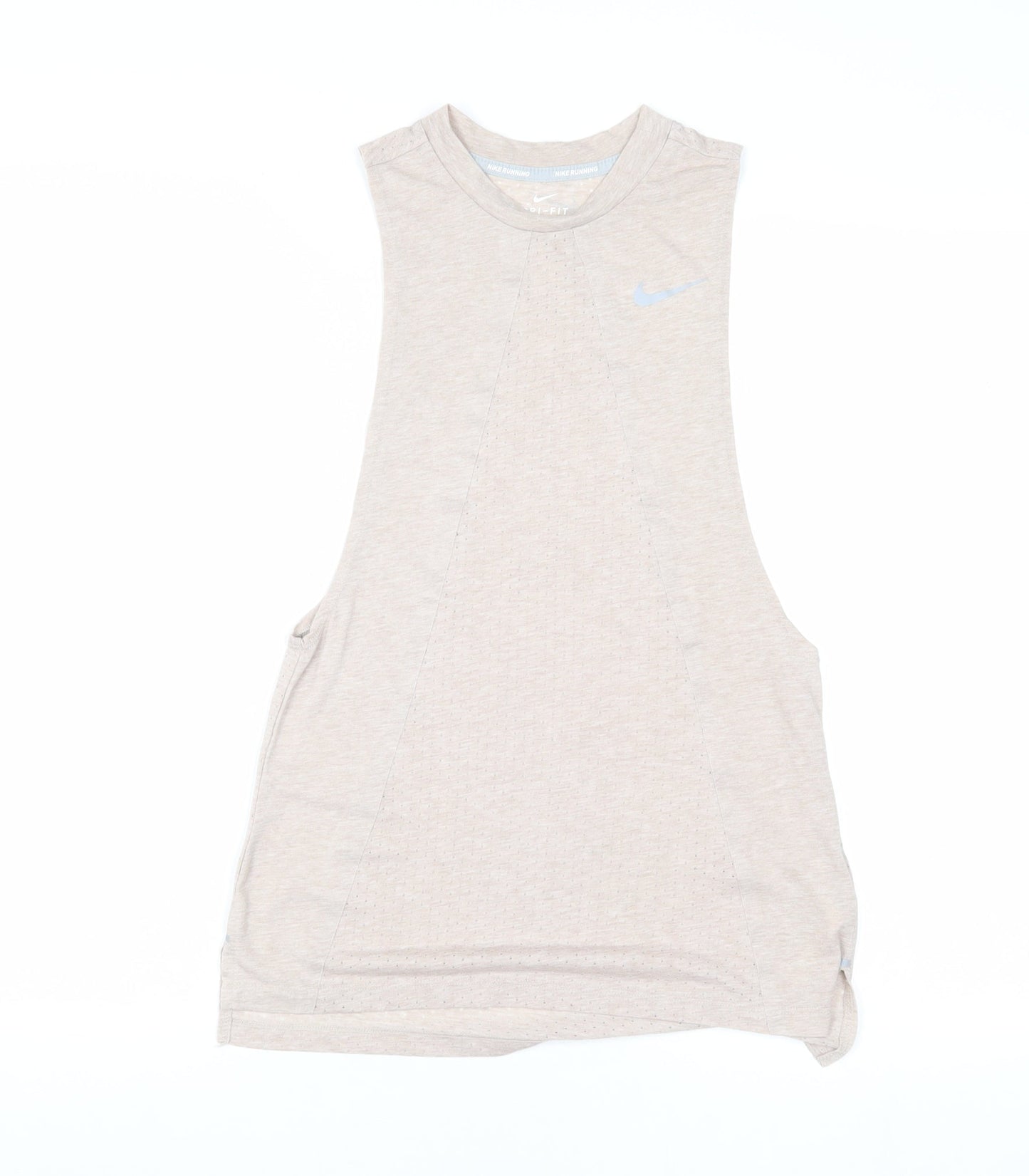 Nike Men's Beige Sleeveless Running Tank XS