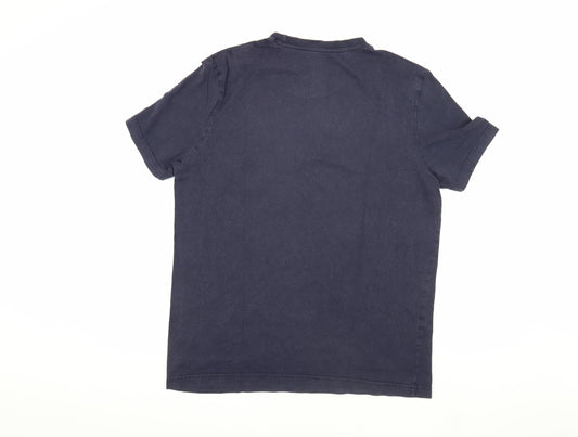 John Lewis Men's Black Cotton T-Shirt S/M