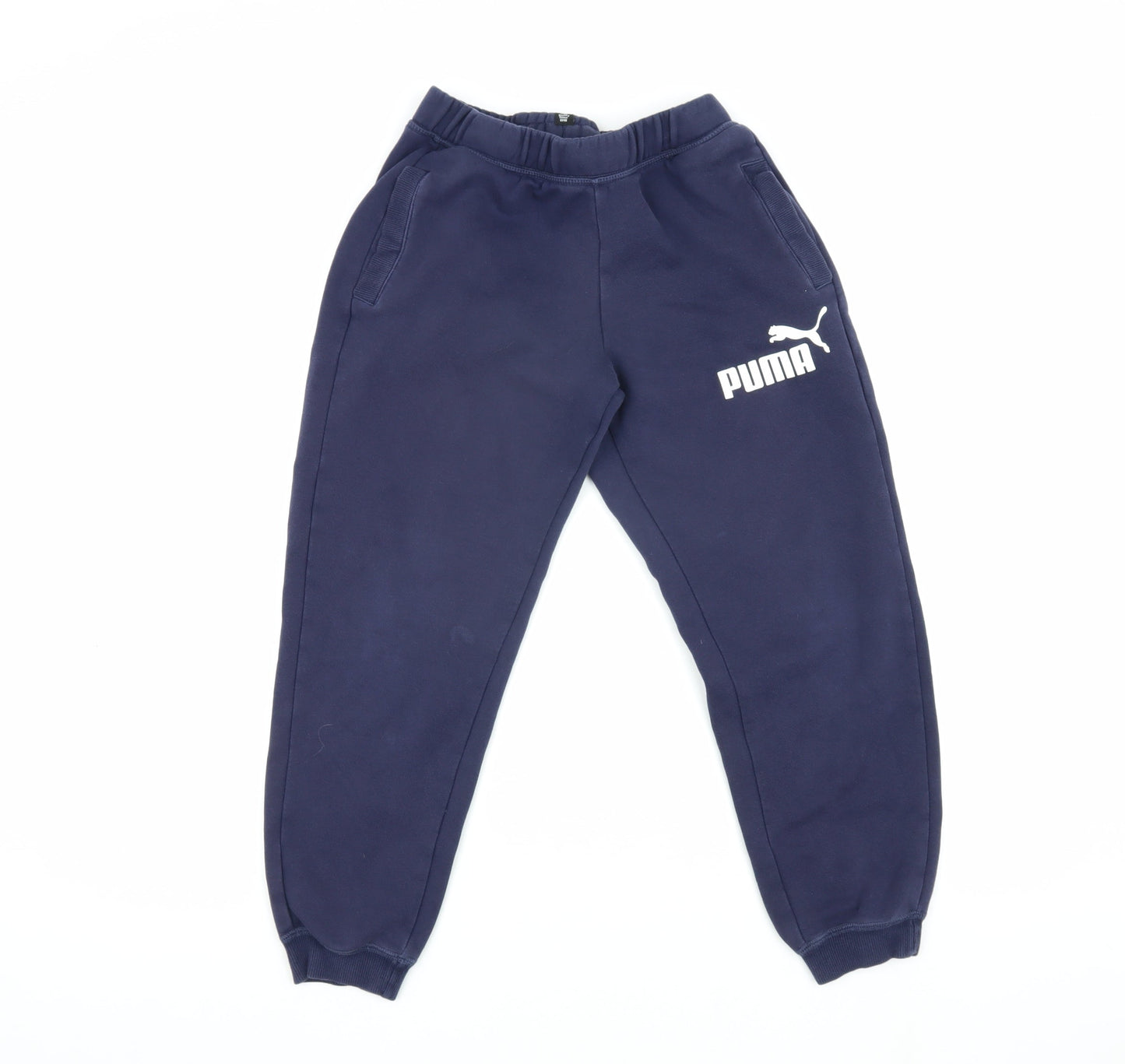 Puma Boys Blue Jogger Trousers, Size 12, Casual Sportswear