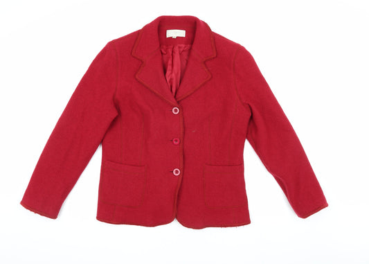 Cotswold Red Wool Blazer Women's Size 14