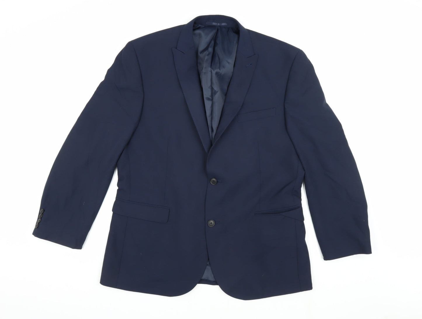 Next Men's Blue Slim Fit Suit Jacket 44R