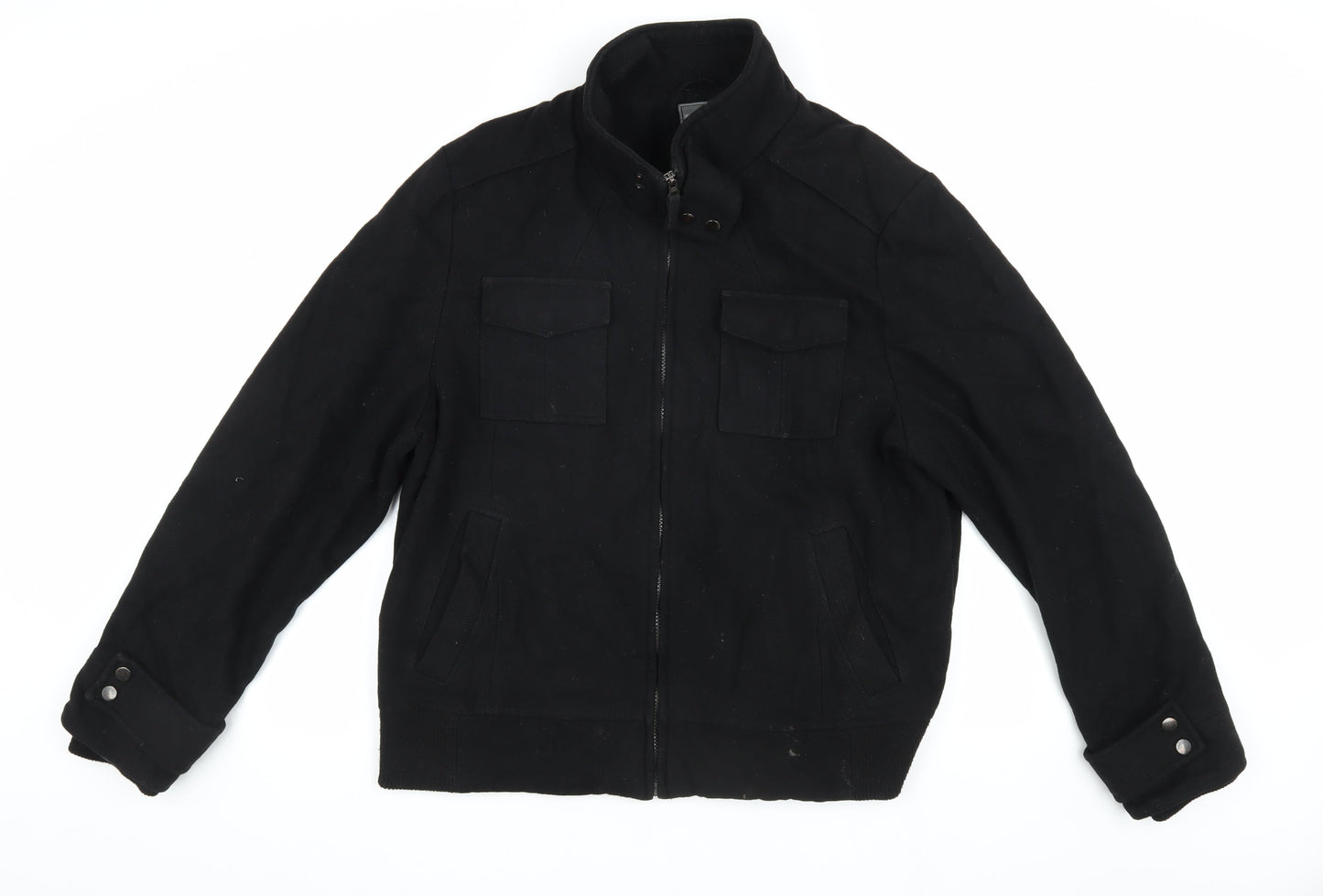 Jeff Banks Black XL Military Jacket for Men