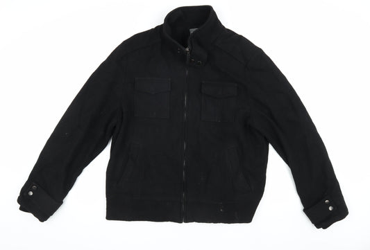 Jeff Banks Black XL Military Jacket for Men