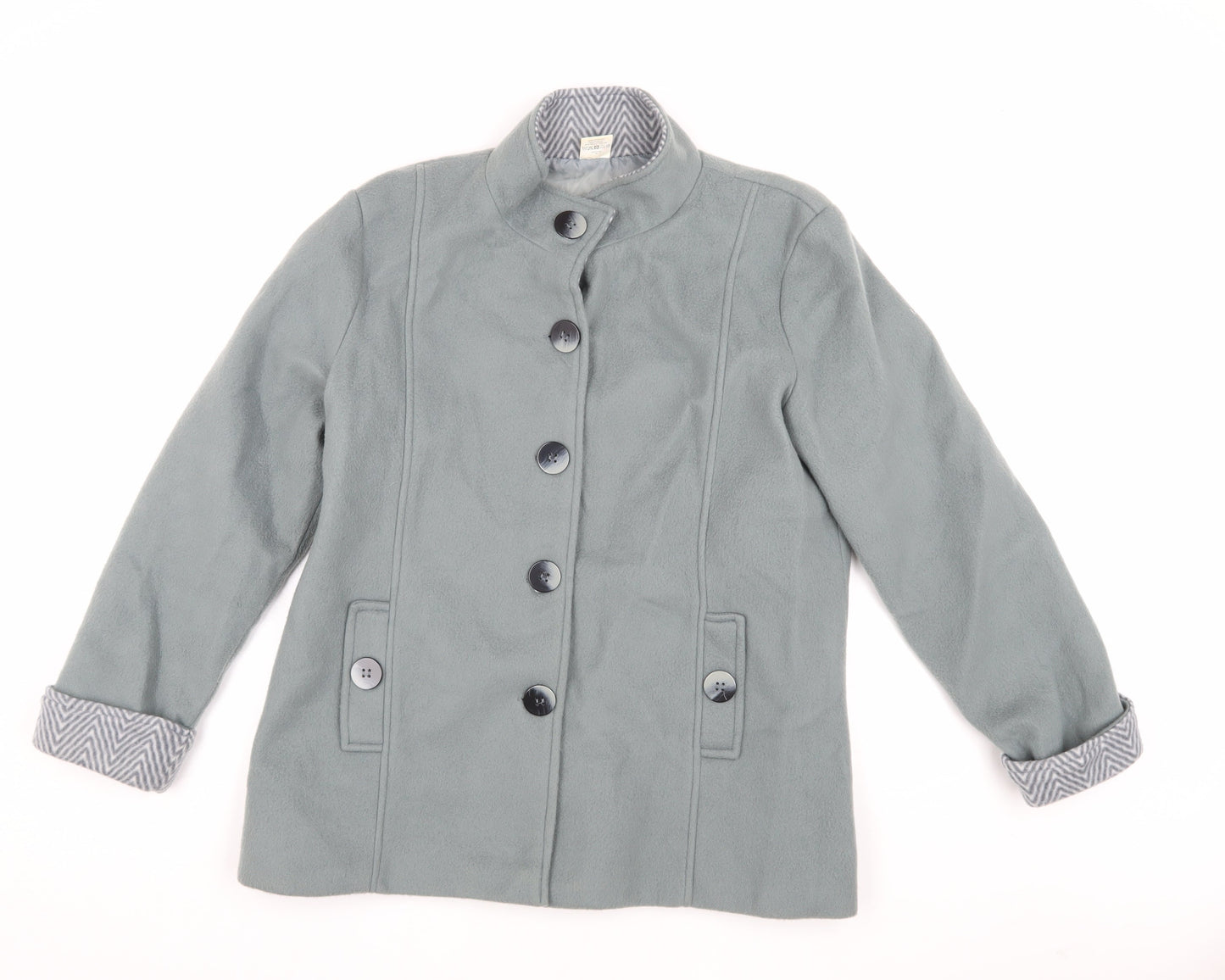 Anne de Lancay Women Grey Jacket Size M Polyester