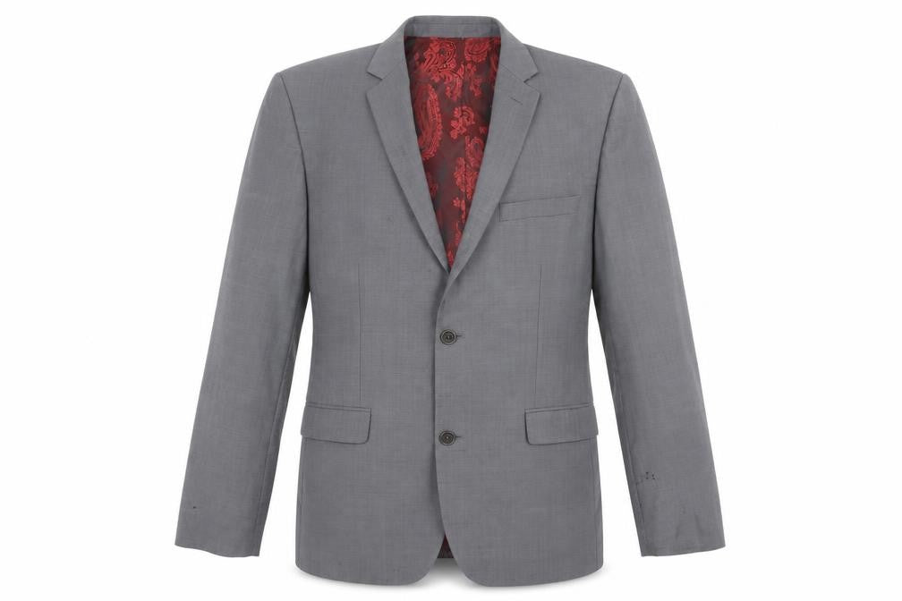 Mens 40 Chest Regular Ted Baker Grey Two-Button Blazer