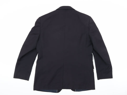 Marks and Spencer Men's Navy Blazer, Size 42R, Wool Blend