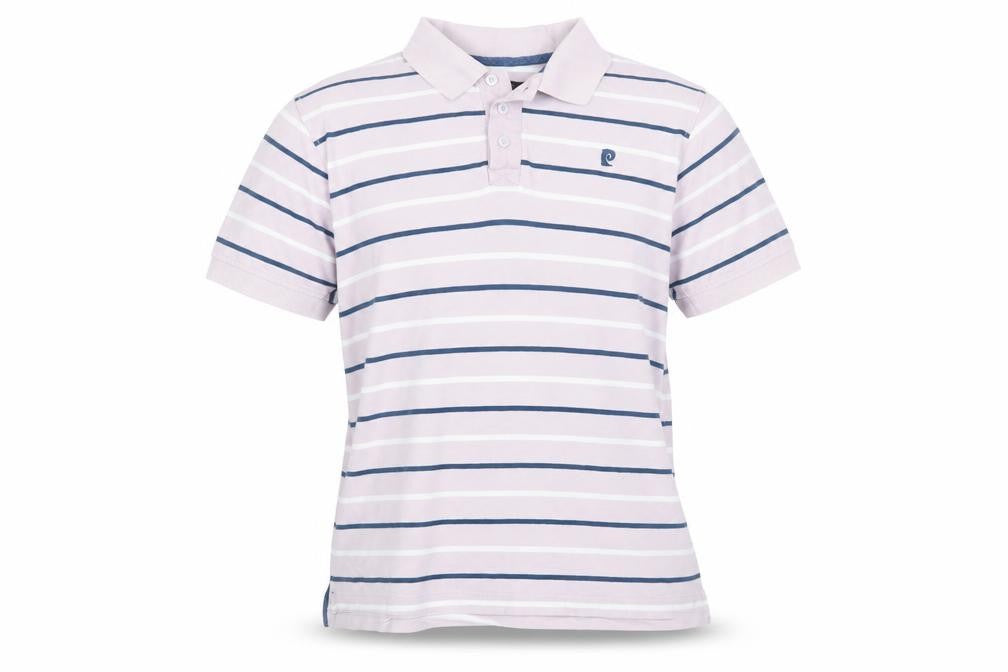 Pierre Cardin Men's White Striped Polo Shirt M