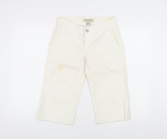 Banana Republic Women's White Chino Shorts 2XS Cotton