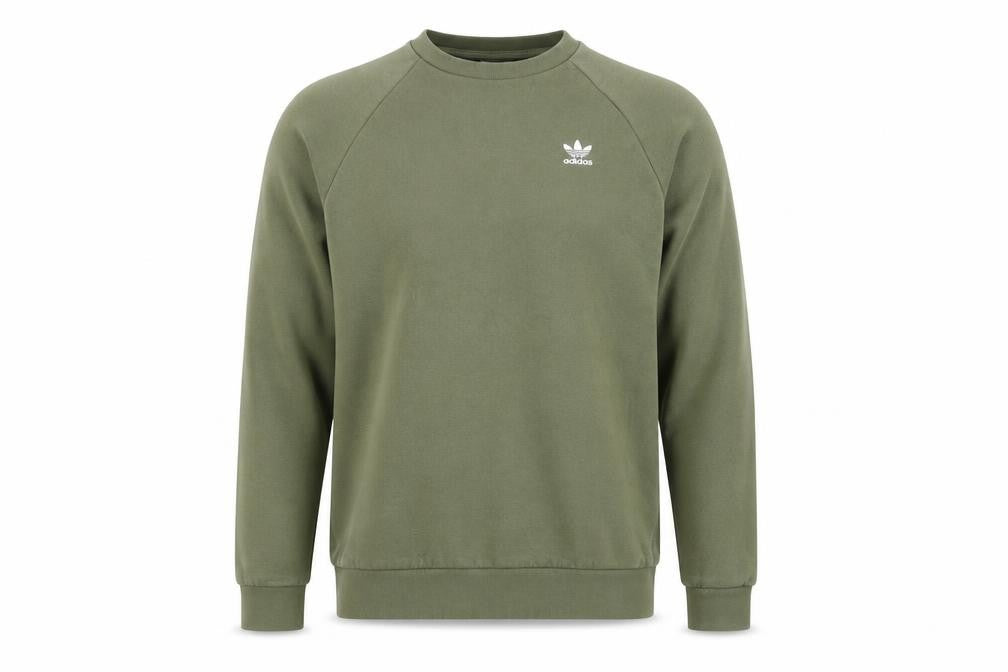 Mens UK S Regular adidas Green Pullover Sweatshirt