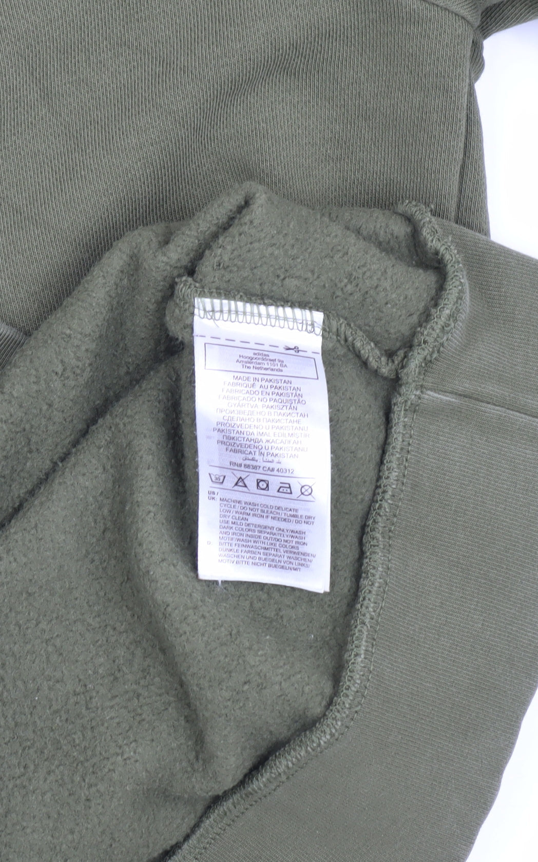 Adidas Men's Green Pullover Sweatshirt Size S
