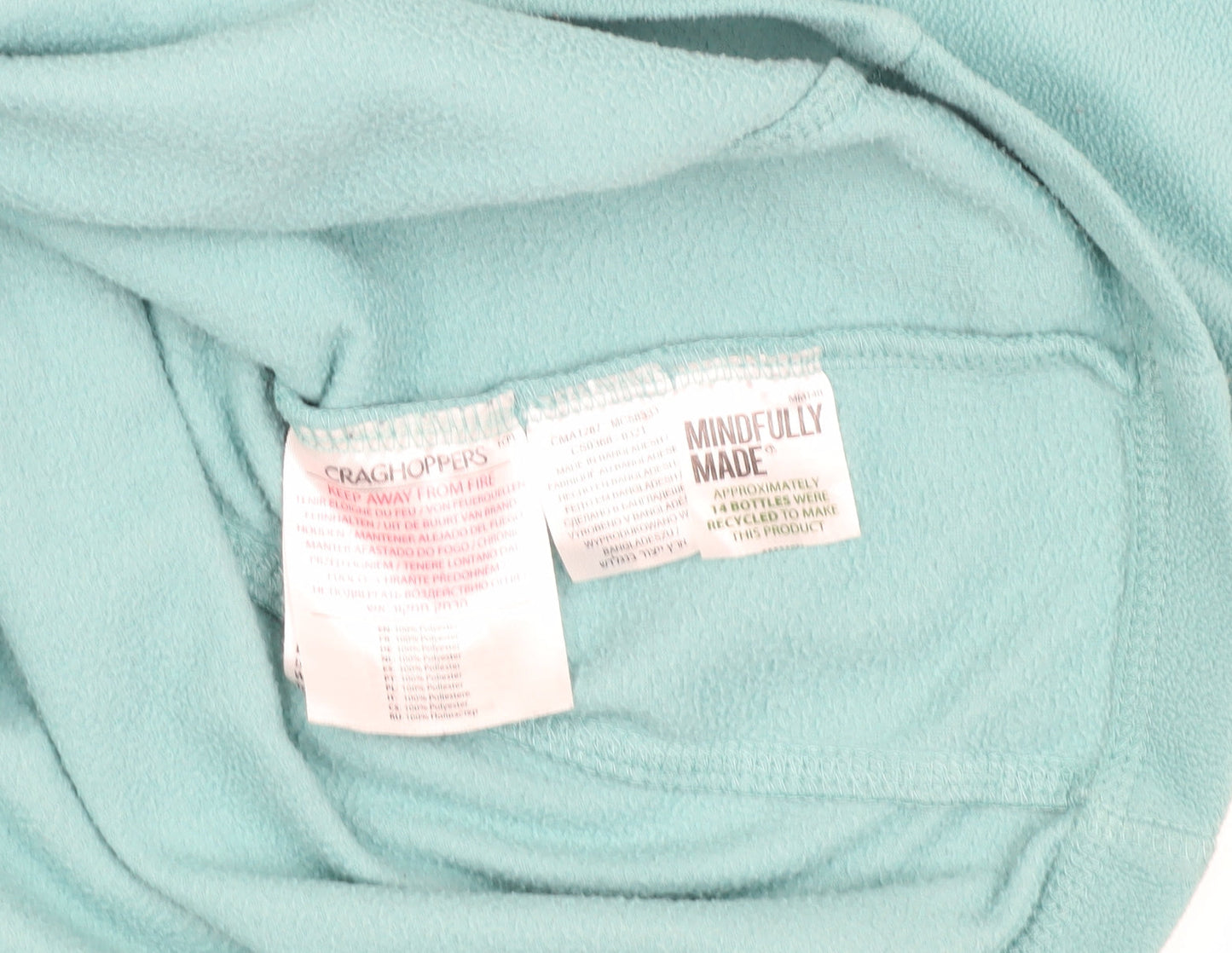 Craghoppers Men's Green Fleece Sweatshirt M 1/4 Zip