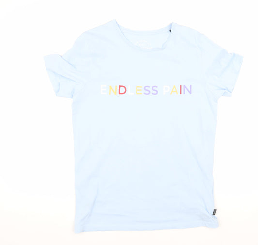 Jack & Jones Men's Blue Graphic Print T-Shirt - Size S