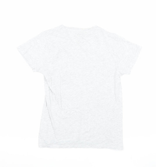 Jack & Jones Men's Grey College Theme T-Shirt, Size S