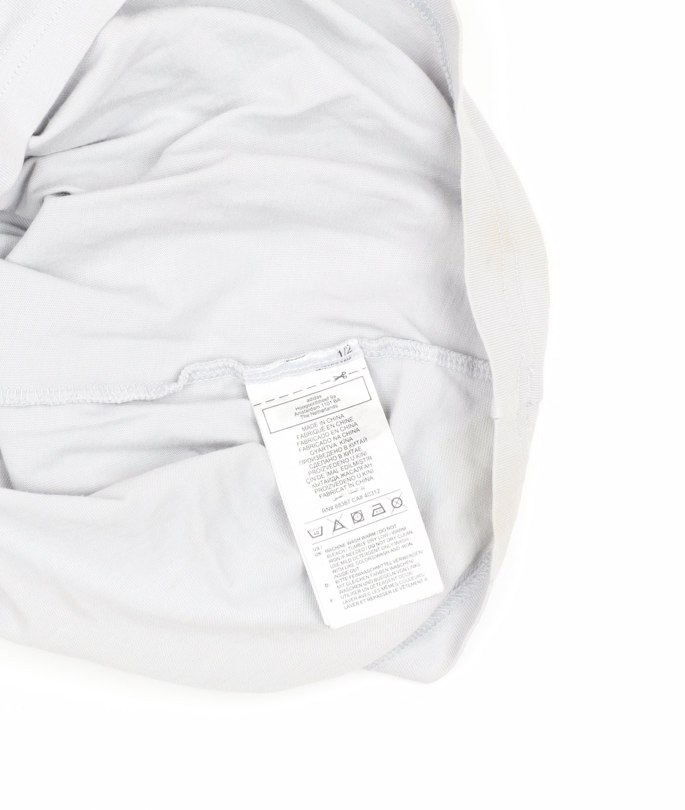 Adidas Men's White Graphic T-Shirt, Size M, Sporty Style