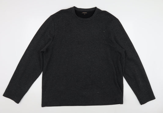 Jaeger Men’s Black 2XL Crew Neck Sweatshirt