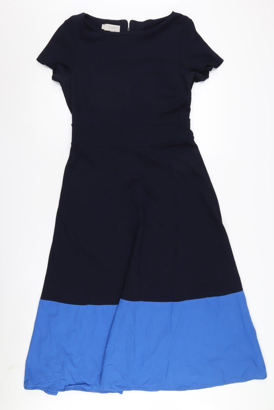 Hobbs Women's Colourblock Dress, Size 12, Short Sleeve