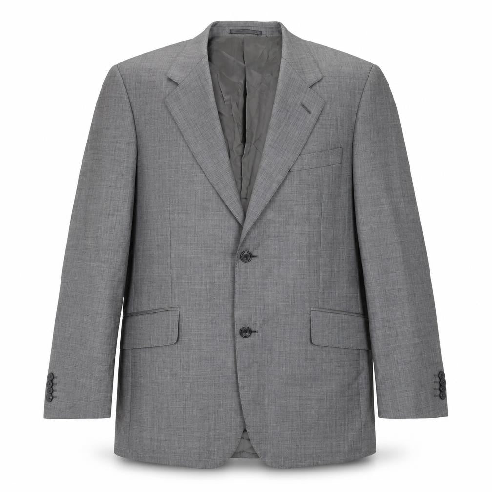 Mens 42 Chest Regular T.M.Lewin Grey Two-Button Blazer