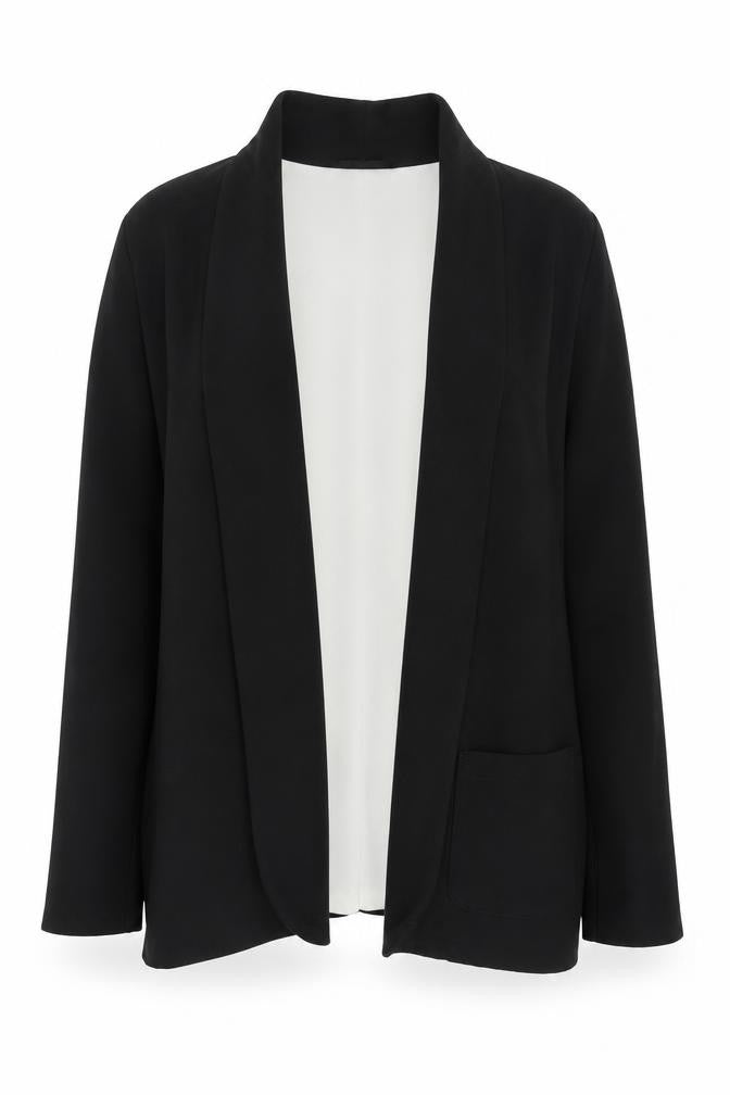 New Look Women's Black Blazer, Size 10, Shawl Collar