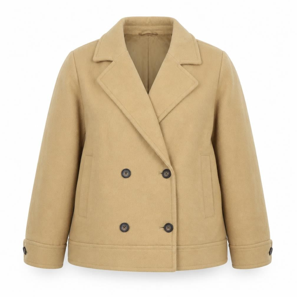 Marks & Spencer Women's Beige Pea Coat Size 16