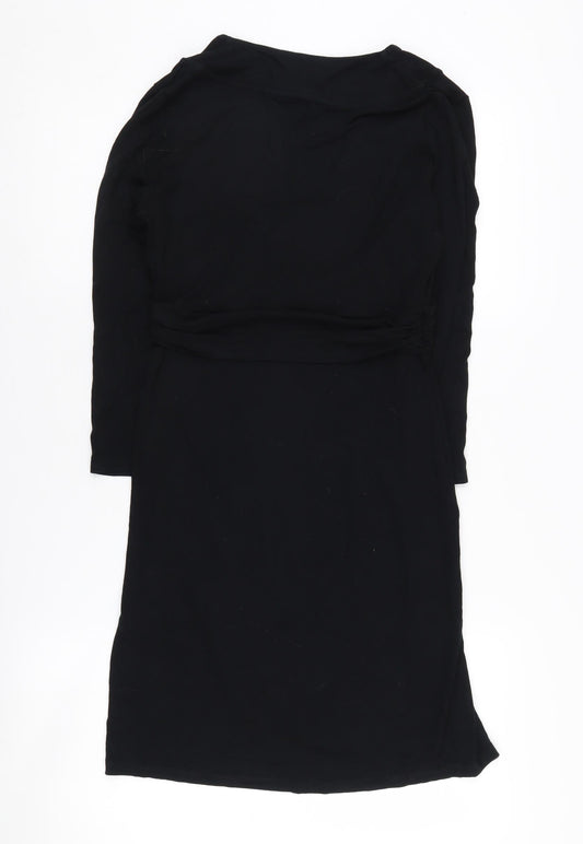 Boden Black Women's 3/4 Sleeve Stretch Dress