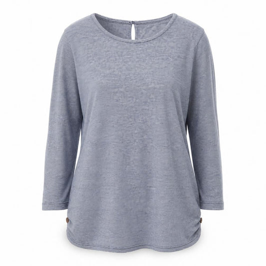 FatFace Women's Blue Long Sleeve Top, UK 8