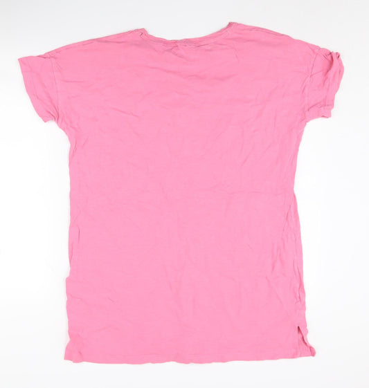 Disney Women's Pink Nightshirt, Size 10-12, Cotton, Graphic