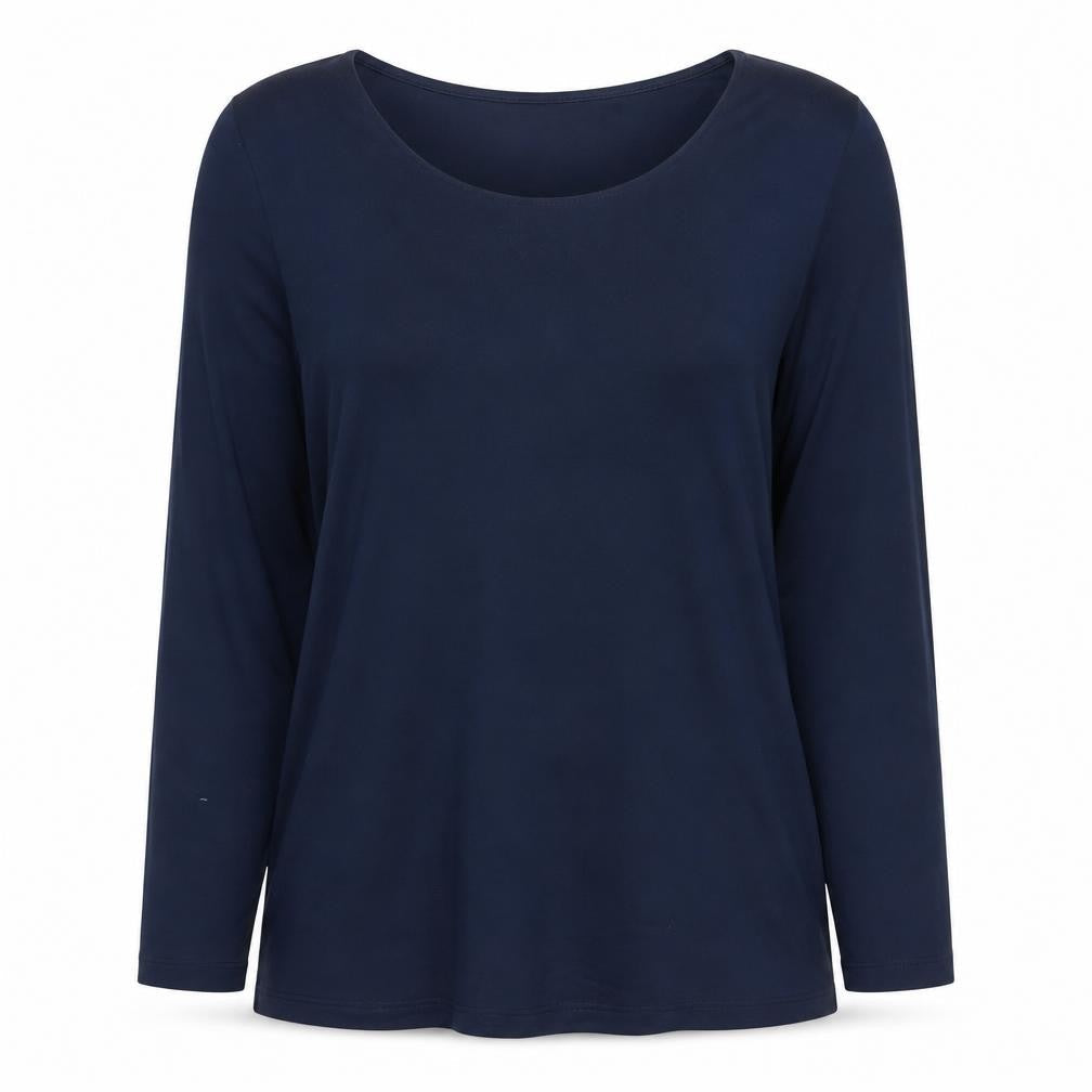 Womens UK Size S Jaeger Blue Viscose Blend Blouse