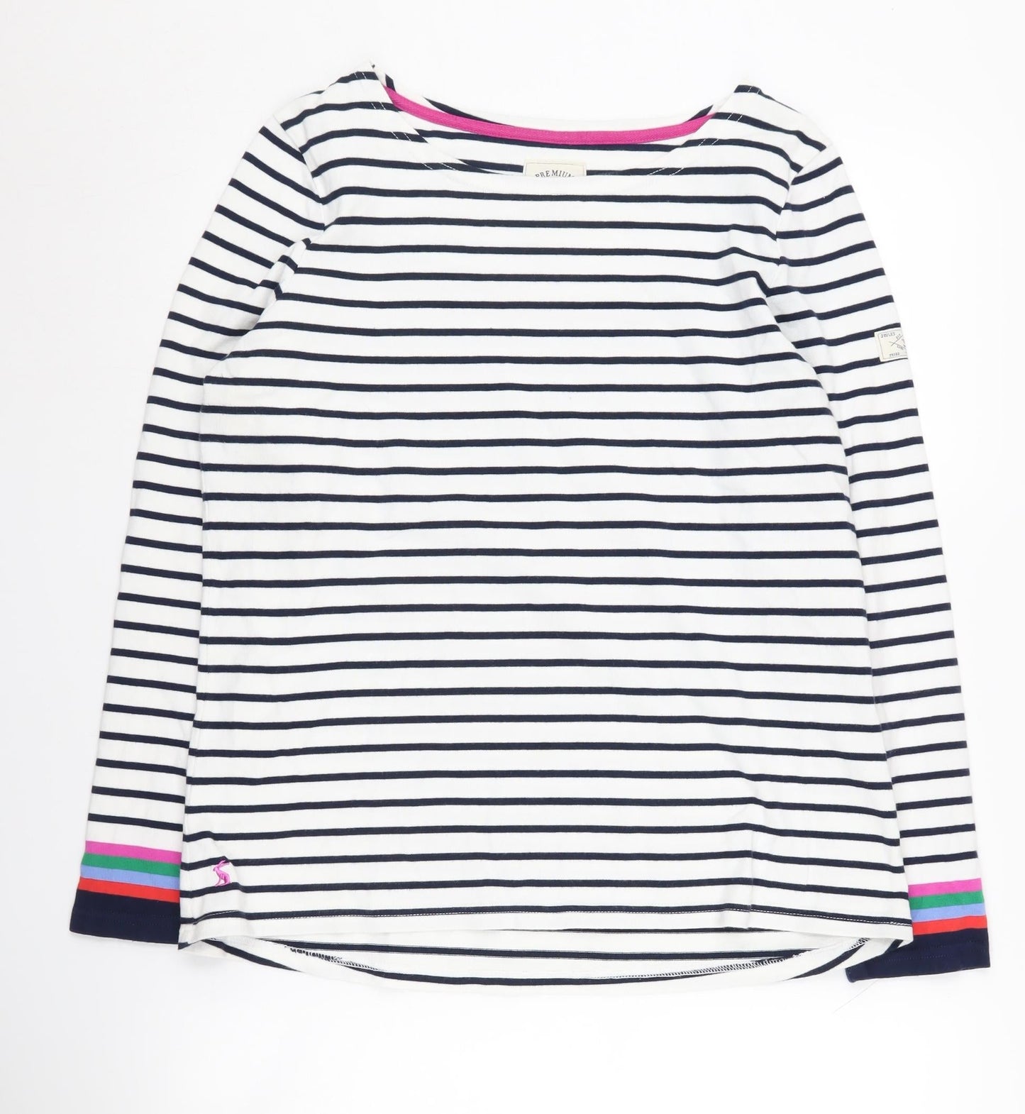 Joules Women's Striped Pullover Jumper Size 14