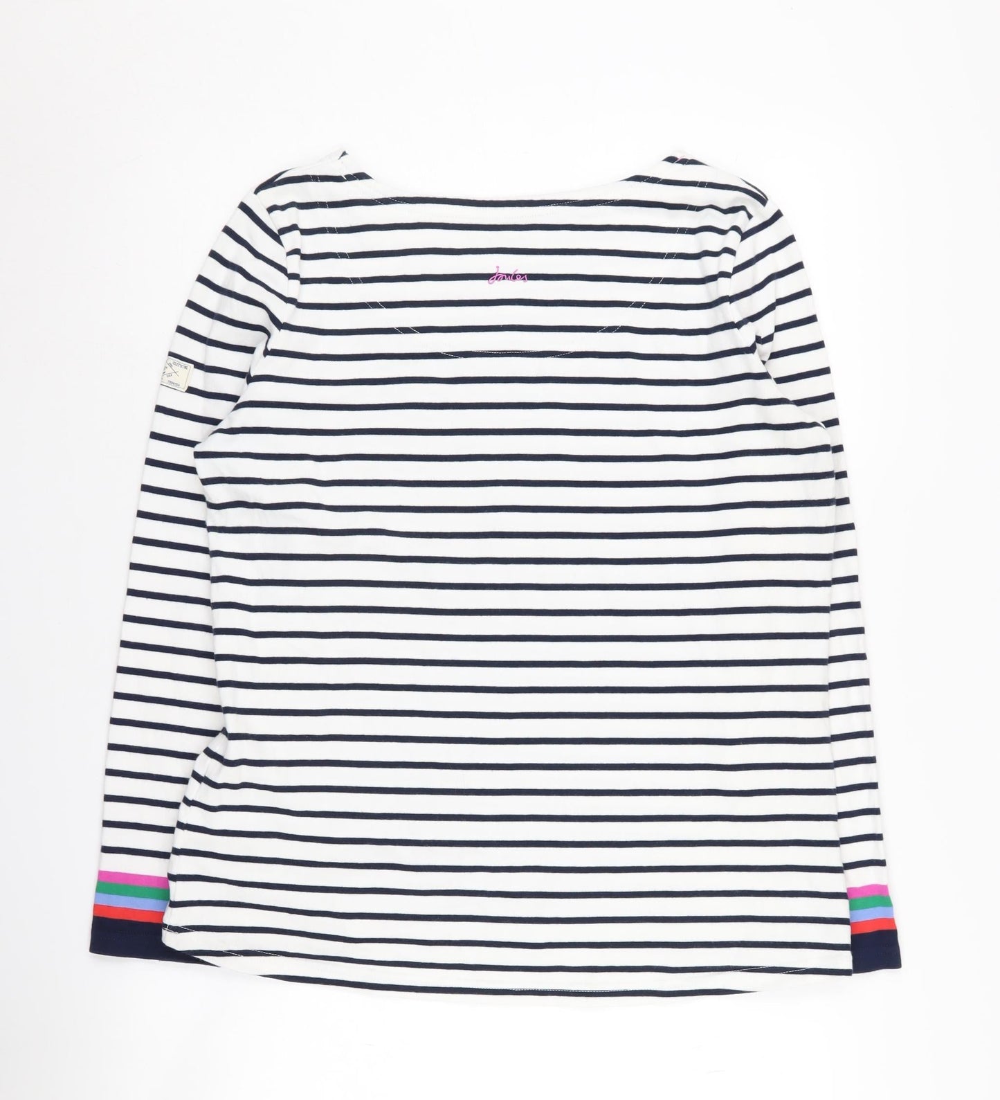 Joules Women's Striped Pullover Jumper Size 14