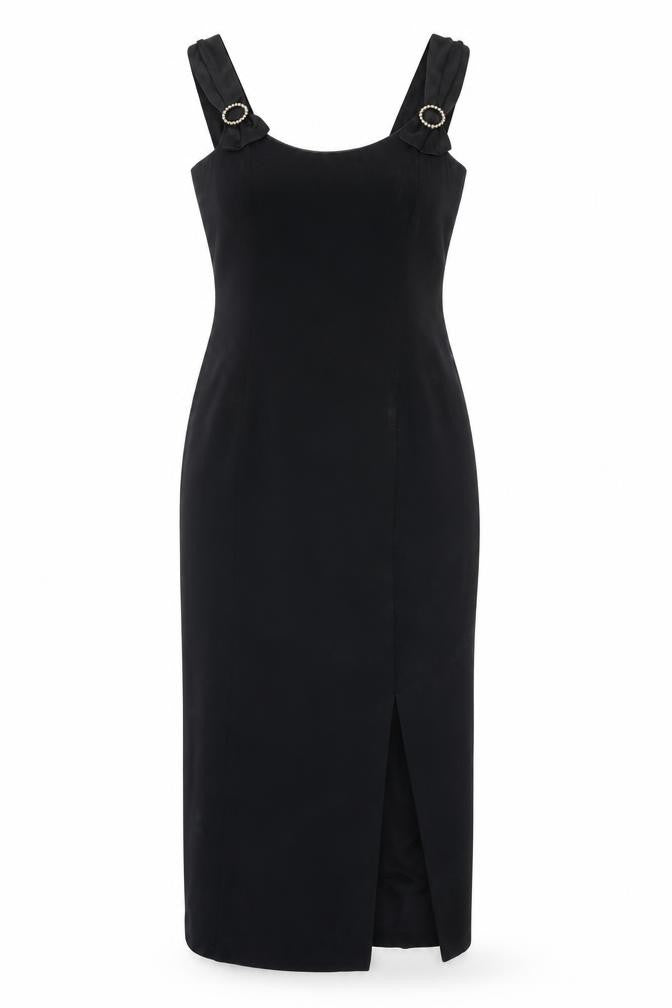 Jacques Vert Black Sleeveless Women's Dress Size 10
