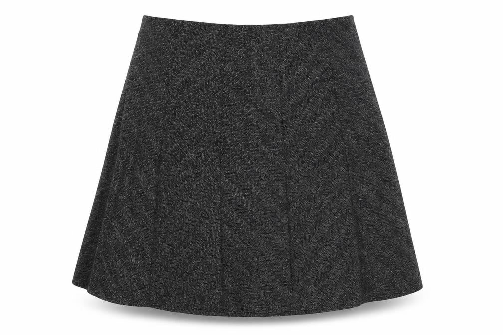 Marks and Spencer Women Black A-Line Knee Length Skirt