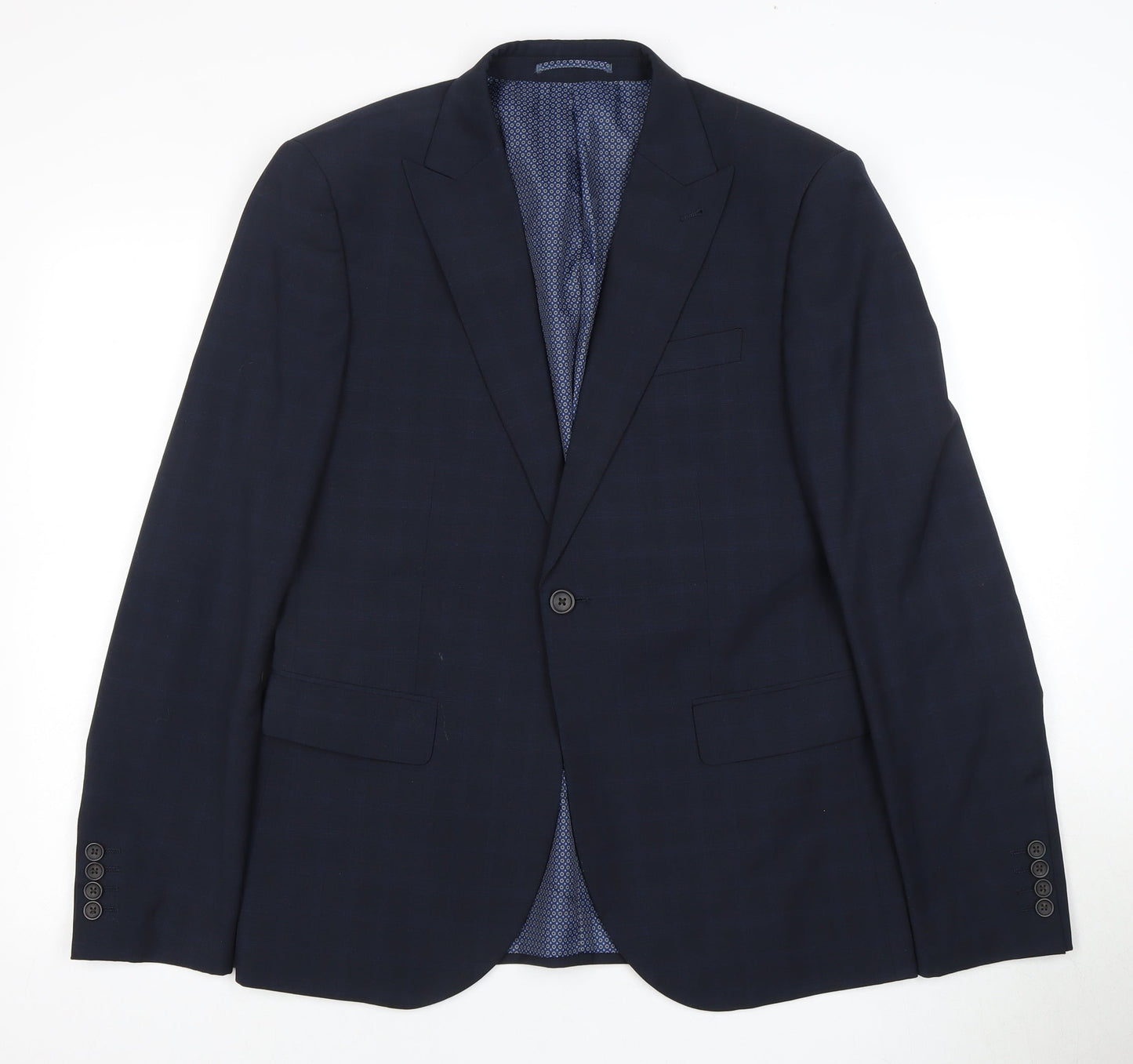 Next Men's Blue Blazer - Size 40R Two-Button, Formal