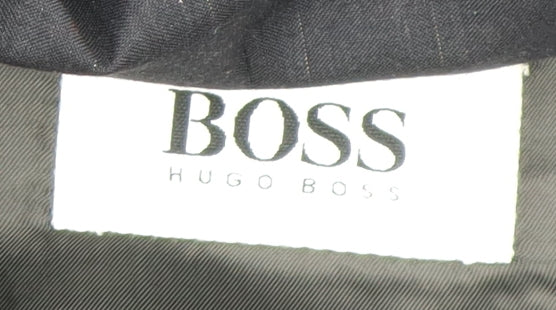 Hugo Boss Men's Blue Striped Suit Jacket UK 40 Classic