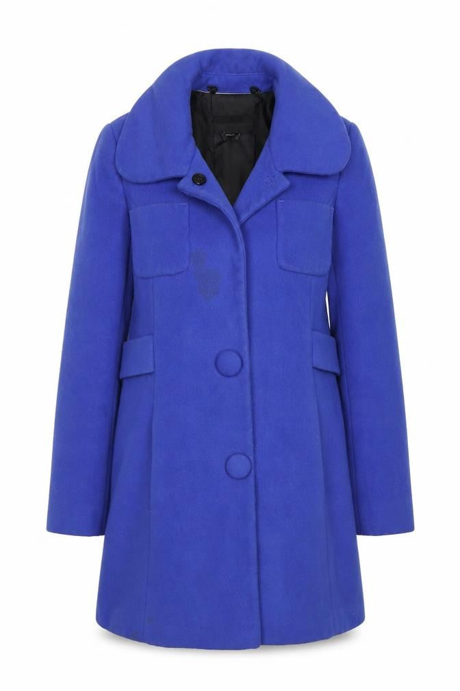 Marks & Spencer Women's Blue Mid-Length Coat Size 10