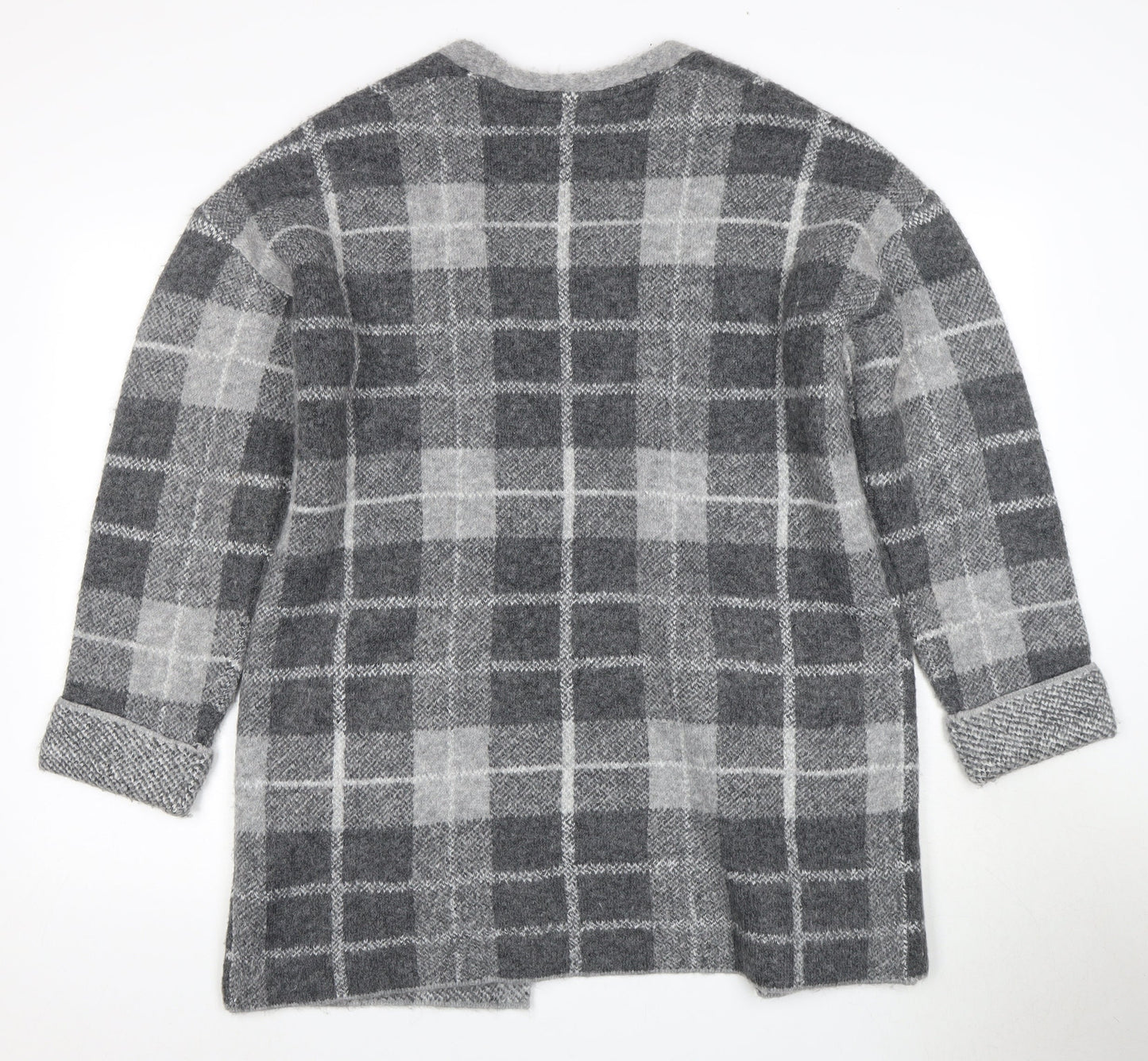 Principles Women's Grey Check Cardigan Size 14