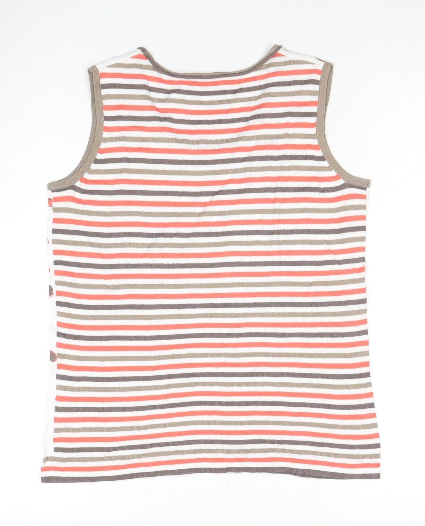Gelco Women's Multicoloured Polka Dot Tank, Size 12