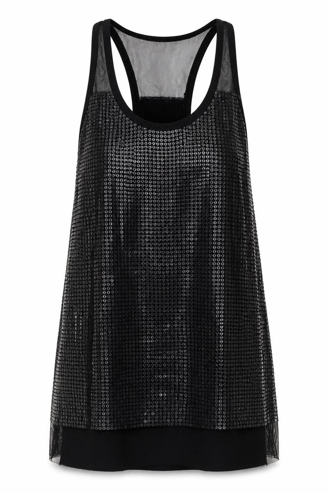 Womens UK Size M Whistles Black Cotton Blend Tank