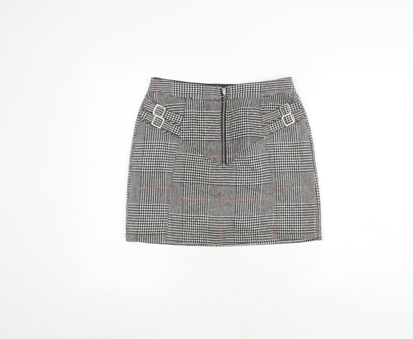 Topshop Women's Multicoloured Check Skirt Size 10