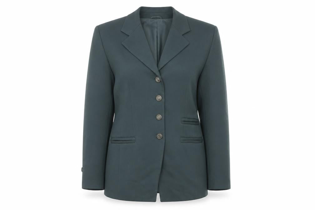 Precis Petite Women's Green Blazer Size 12 Lined Elegant