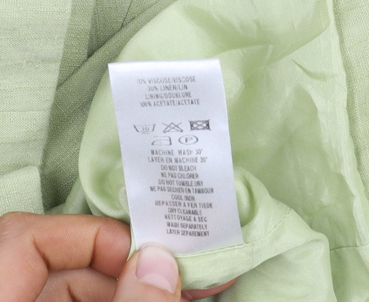 Kaliko Women's Green Blazer, Size 12, Shawl Collar
