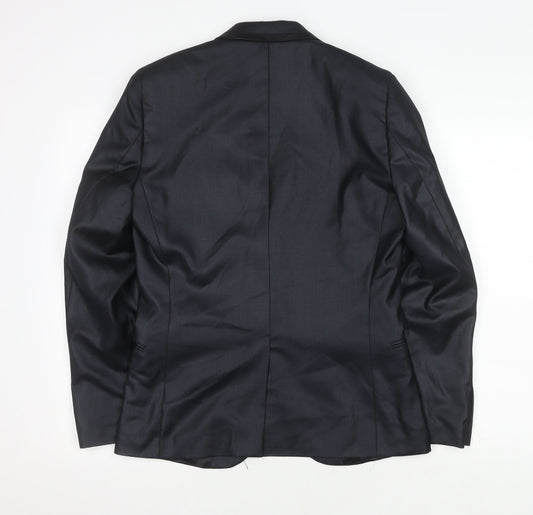 H&M Men's Slim Fit Blue Blazer, Size 36R