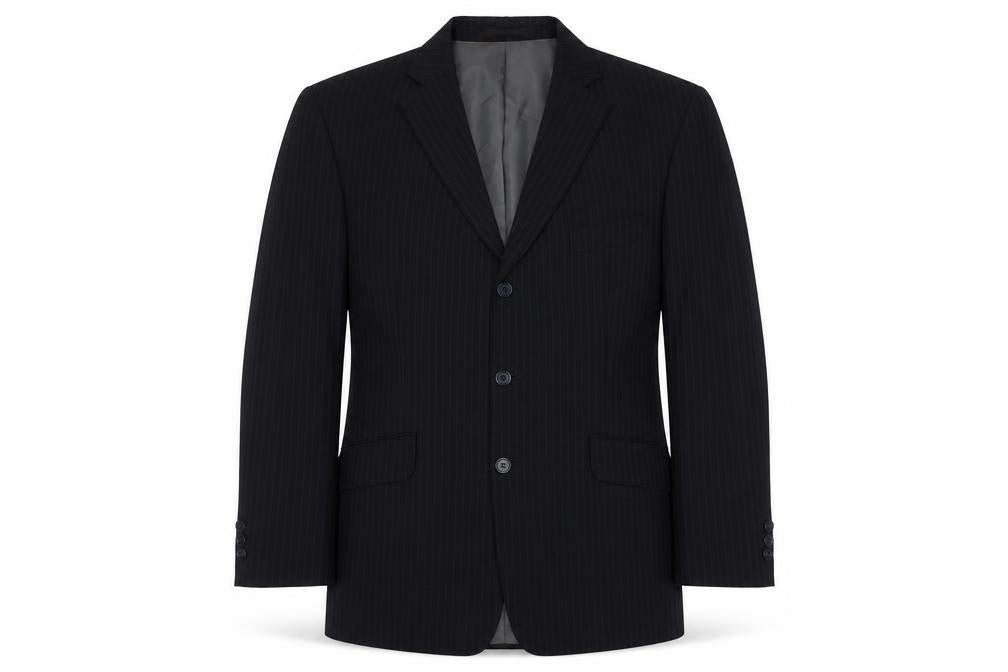 Marks and Spencer Men's Blue Striped Blazer Size 42R