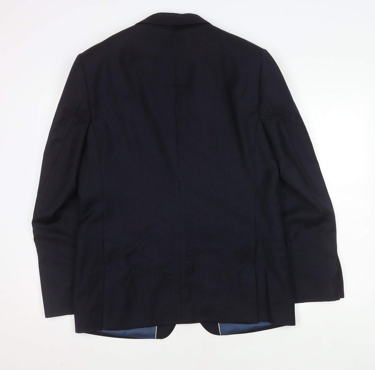 John Lewis Men's Blue Striped Suit Jacket 40R